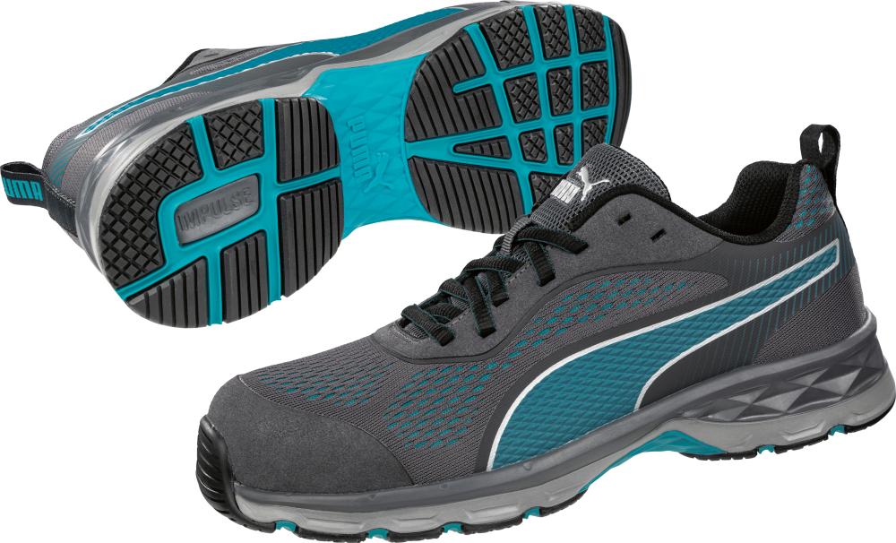 Puma Damen-Sicherheitshalbschuh 643900 Fuse Knit Blue, S1P SRC HRO ESD