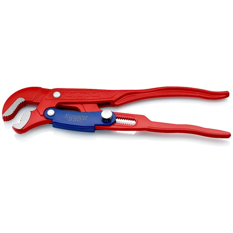 Knipex Rohrzange S-Maul mit Schnelleinstellung rot pulverbeschichtet 330 mm, 83 60 010