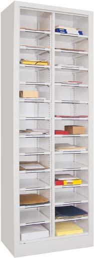 PAVOY Sortierschrank RAL7035 26 Fächer, offen