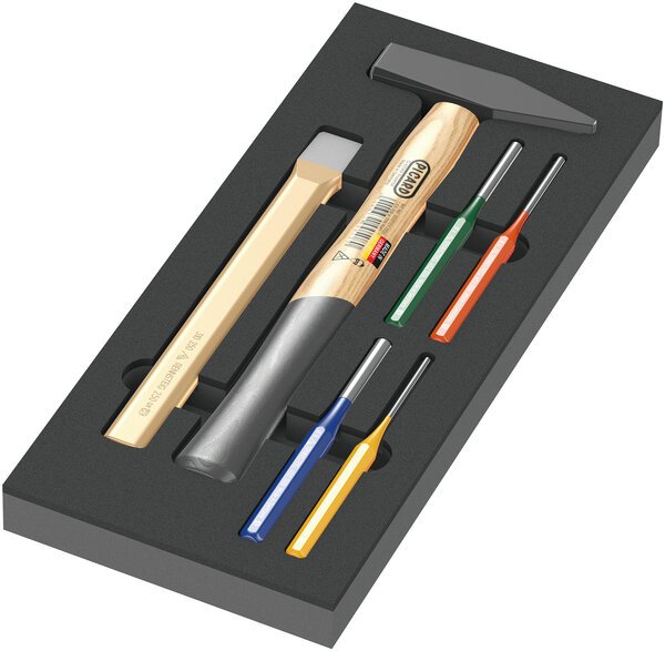 9782 Foam insert hammer set 1, 6 pieces