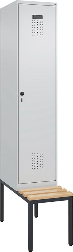 CP Spind Evolo PLUS 1 Abteil H2120xB400xT815mm RAL7035/RAL7035 /P1G/7021