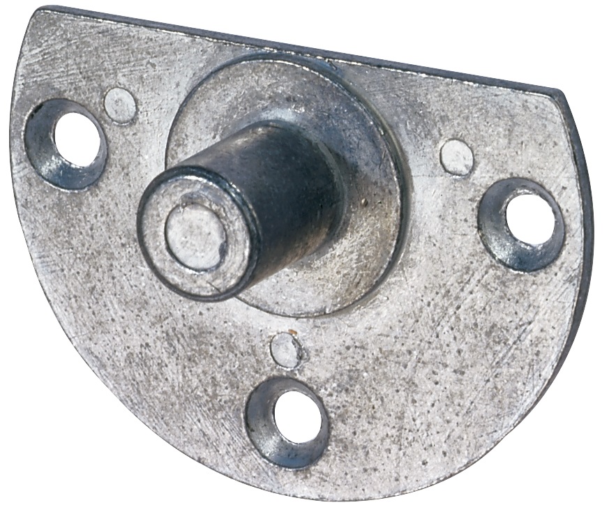 Mini Aufschraublager mit festem Zapfen Druckguß, D= 11,8 mm