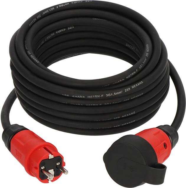 Brennenstuhl Professional Verlängerungskabel VN 1100 IP44 10m schwarz H07RN-F 3G1,5