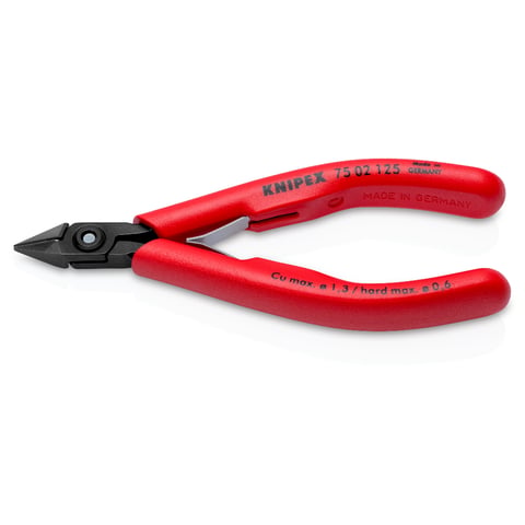 Knipex Elektronik-Seitenschneider 75 02 125 mit Facette 125 mm