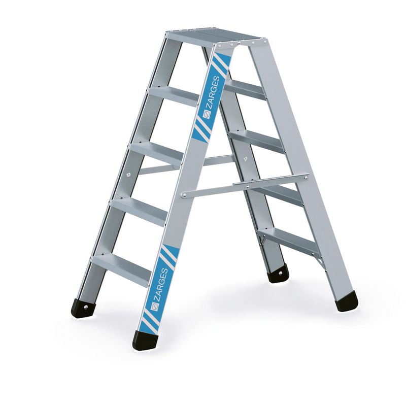 ZARGES Seventec B - LM-Stufen-Stehleiter 2 x 5 Stufen 40355