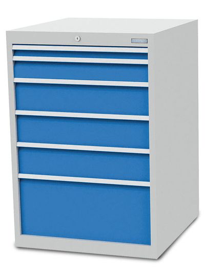 b+h Bedrunka+Hirth Schubladenschrank T736 705 mm 6 Schubladen Stahlblech Pulverbeschichtet