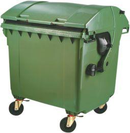 Müllcontainer, Kunststoff, Runddeckel