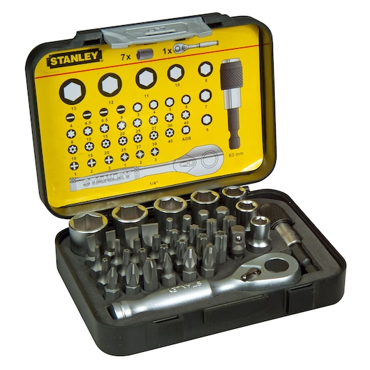Stanley Bit-Satz 39-tlg Bithalter + Miniknarre