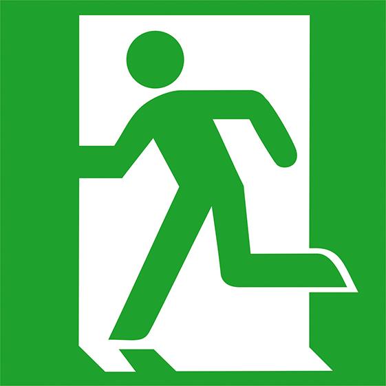 Produktbild Rettungsweg/Notausgang links