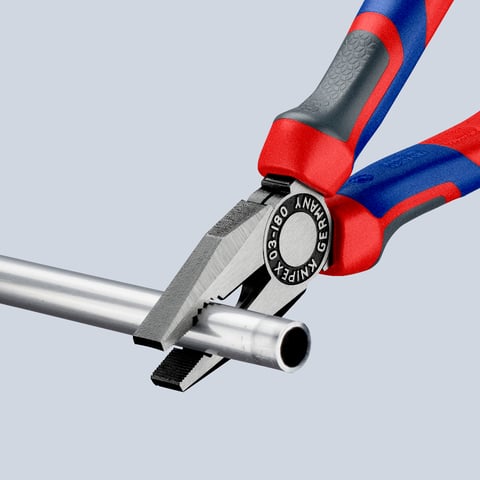 Knipex Kombizange 03 02 180 180mm schwarz atramentiert mit Comfort-Griffen