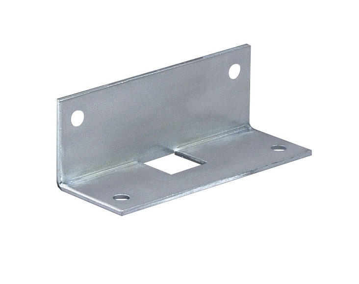 DENI® Winkelschließblech 5856,15x15,für Vierkantstange 10x13,silberfarbig vz