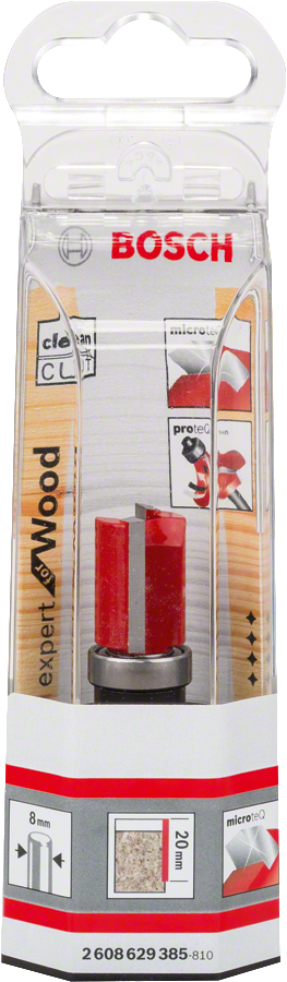 Bosch Expert für Holz-Laminat-Profilfräser, 8 mm Schaft., Holzfräser, Nutfräser, 8-mm-Schaft, 20-mm-Fräser, Bosch