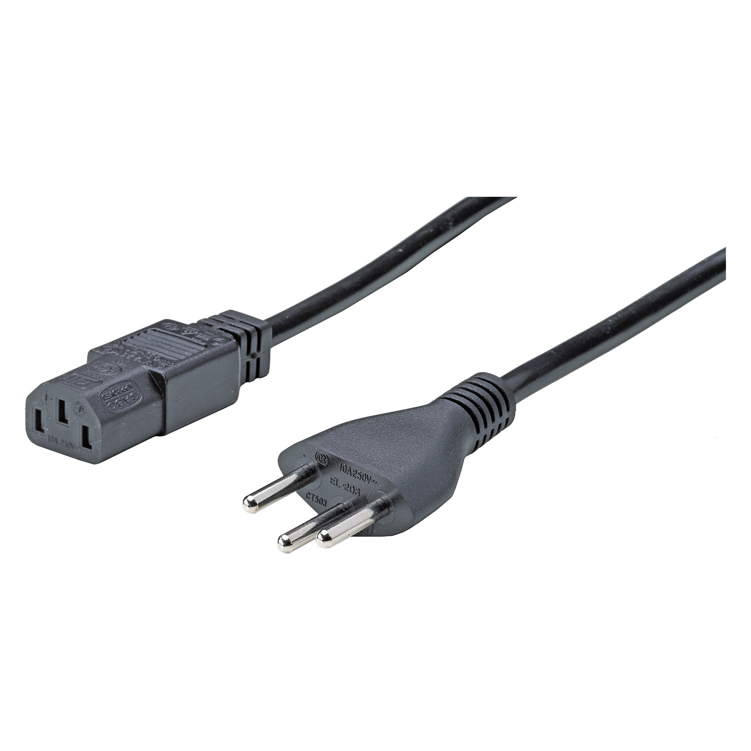 HETTICH Netzkabel, Typ J, Schweiz, 3000 mm