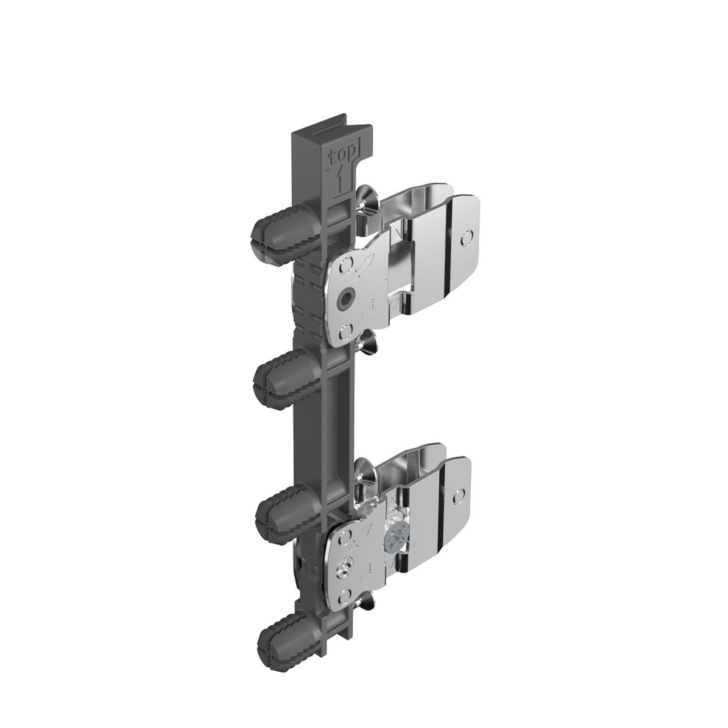 HETTICH AvanTech YOU Frontbefestigung für Zarge, Höhe 187 / 251 mm, zum Einschlagen