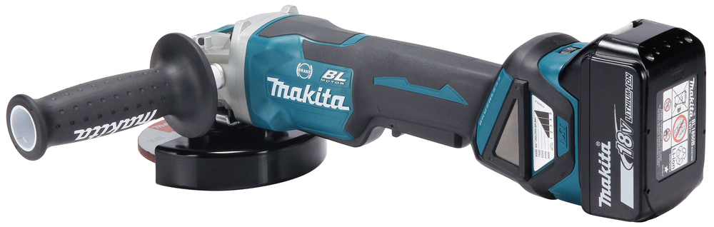 Makita Akku-Winkelschleifer DGA519RTJ 18V 125mm X-LOCK bürstenloser Motor