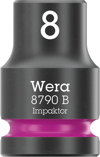 8790 B Impaktor socket with 3/8&quot; drive, 8 x 30 mm, Kosmetik