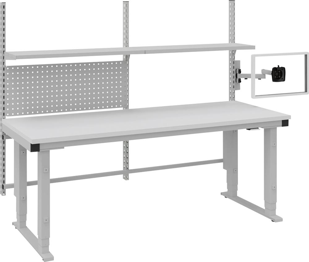 OTTO KIND Systemtisch Multi4easy B2030xT800xH730-1320 mm Tischplatte Melamin elektr. verstellbar