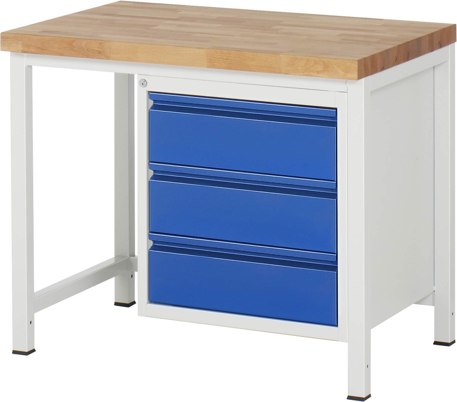 Rau Werkbank 8157 BASIC B1000xT700xH840mm Bucheplatte 3 Schubladen