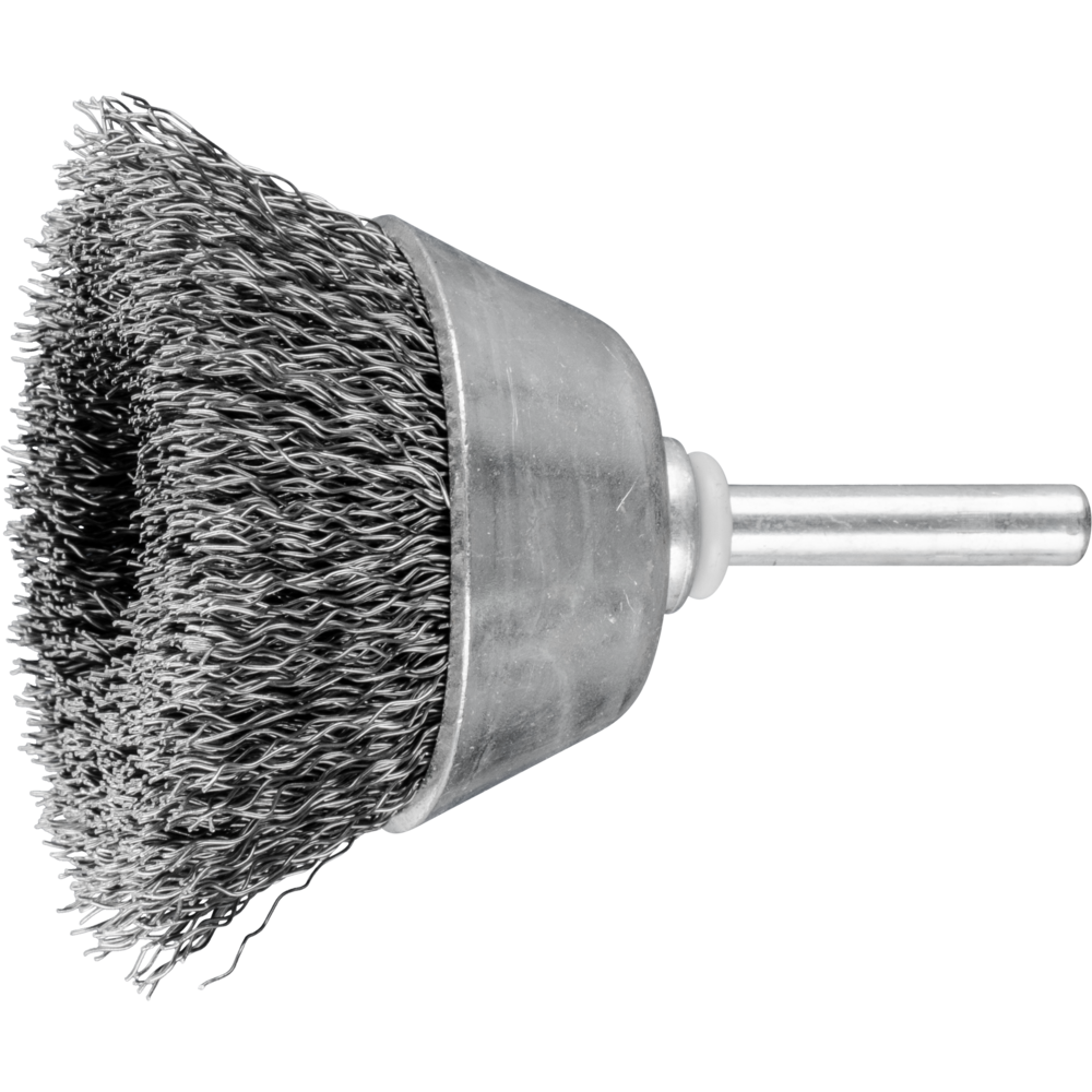 Product picture Primär-Darstellung Pferd Topfbürste ungezopft TBU Ø50mm Schaft-Ø6 mm Stahl-Draht-Ø0,30 (10)