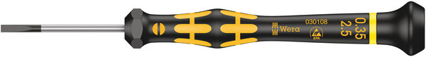 1578 A ESD Kraftform Micro screwdriver for slotted screws, 0.35 x 2.5 x 40 mm, Gerät, Schraubenzieher, Werkzeug