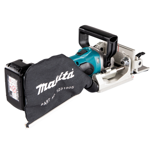 Makita Akku-Nutfräse LXT® DPJ180RTJ 18V 100mm mit 2x 5.0Ah Akkus und MAKPAC