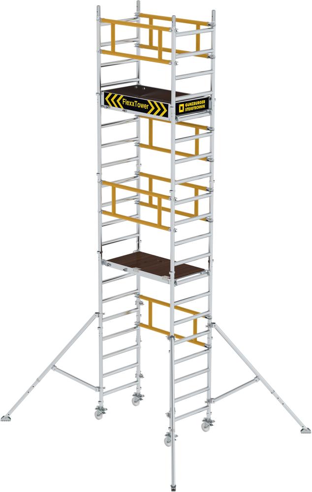 MUNK Ein-Personen-Gerüst Plattform B1200xT600 mm Plattformhöhe 4,10 m Arbeitshöhe bis 6,10 m