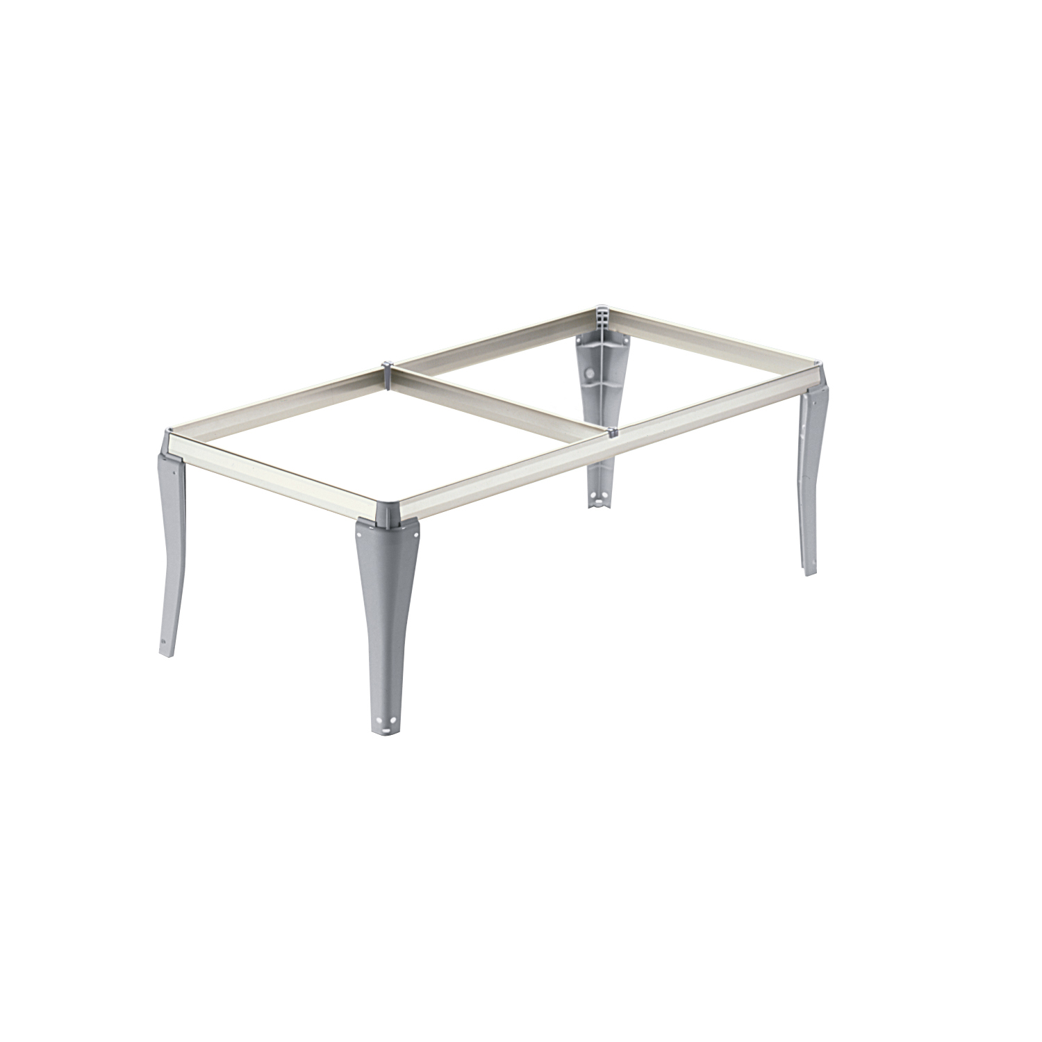 HETTICH Steckbarer Hängerahmen Schreibtischunterschrank, Aluminium Optik, 510x244x350 mm