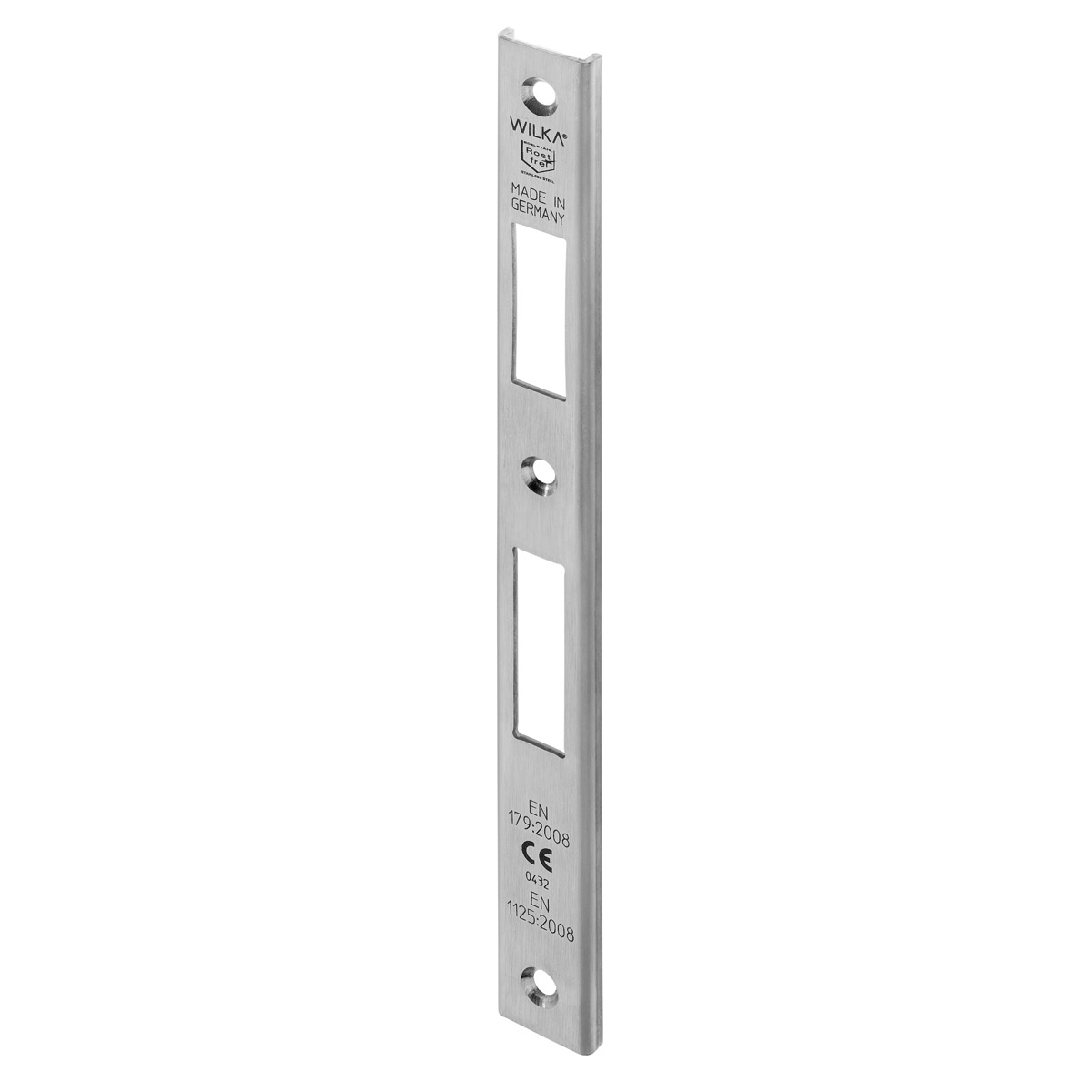 WILKA U-Schließblech Nirosta P643 24x6x245 mm, für Fluchttüren