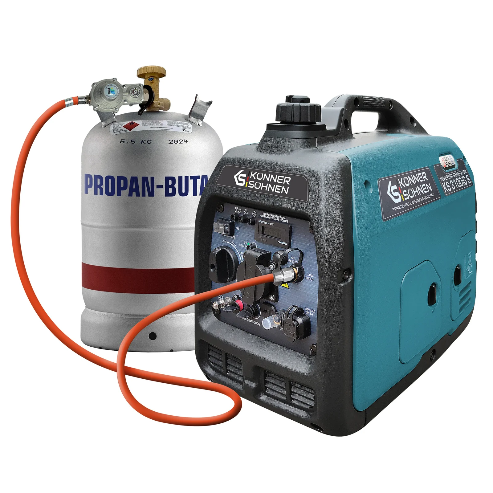 DIMAX LPG/Benzin-Inverter-Generator KS 3100iG S