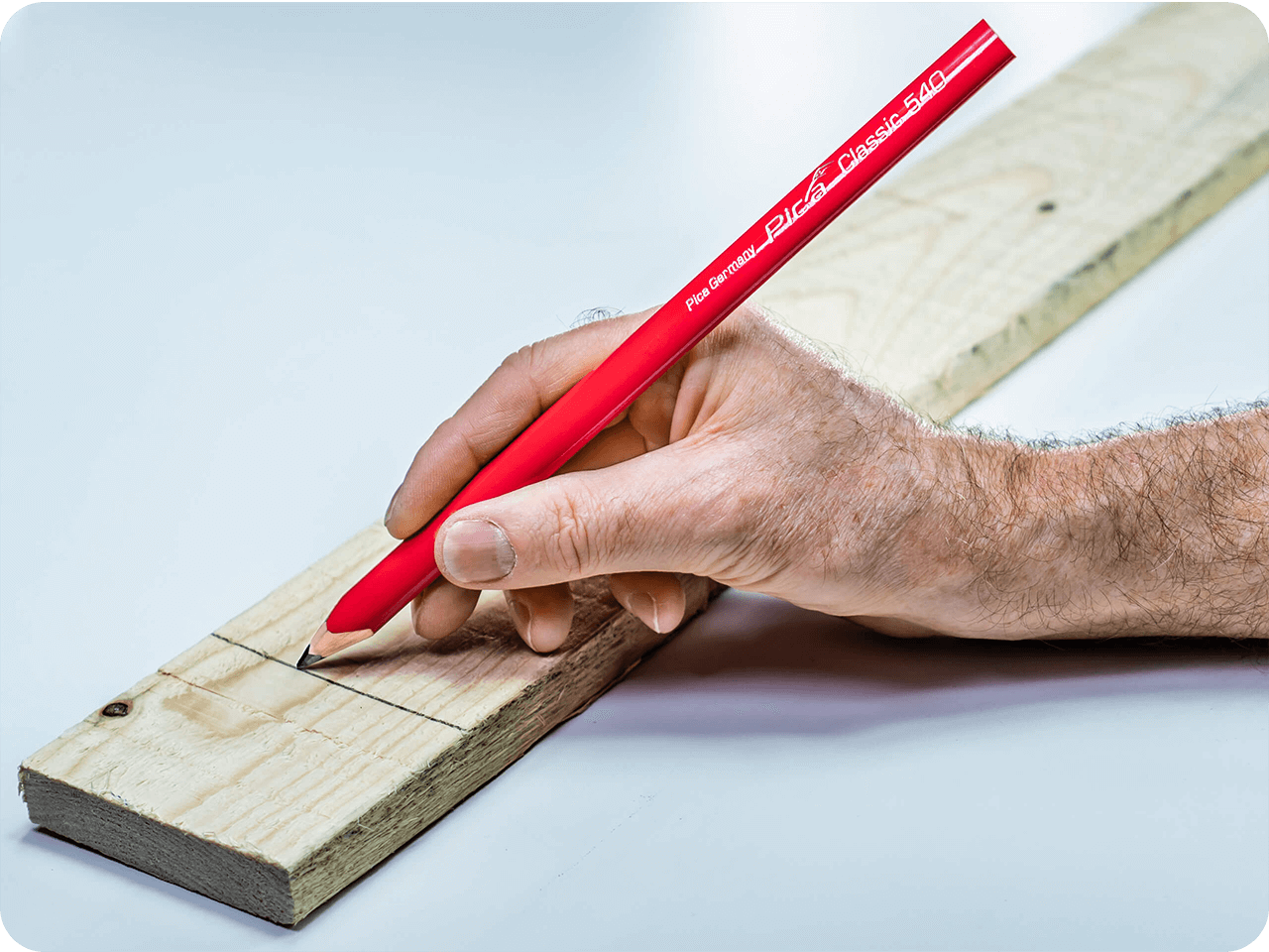 Pica Classic Zimmermannsbleistift 540 24cm 2H Oval Holz