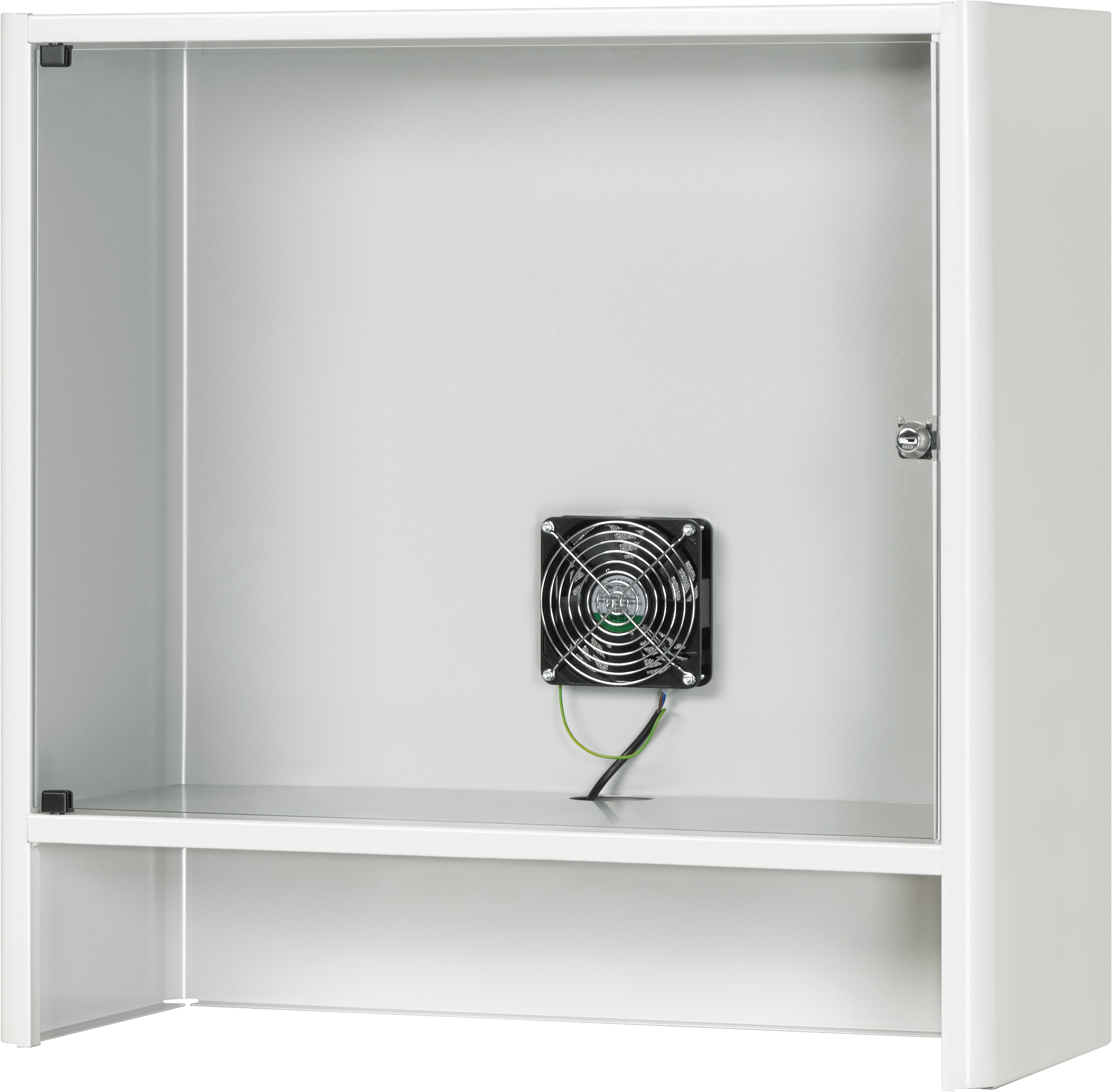 Rau Monitorgehäuse 07-5500.12 Tiefe 300mm RAL7035 abschließbar
