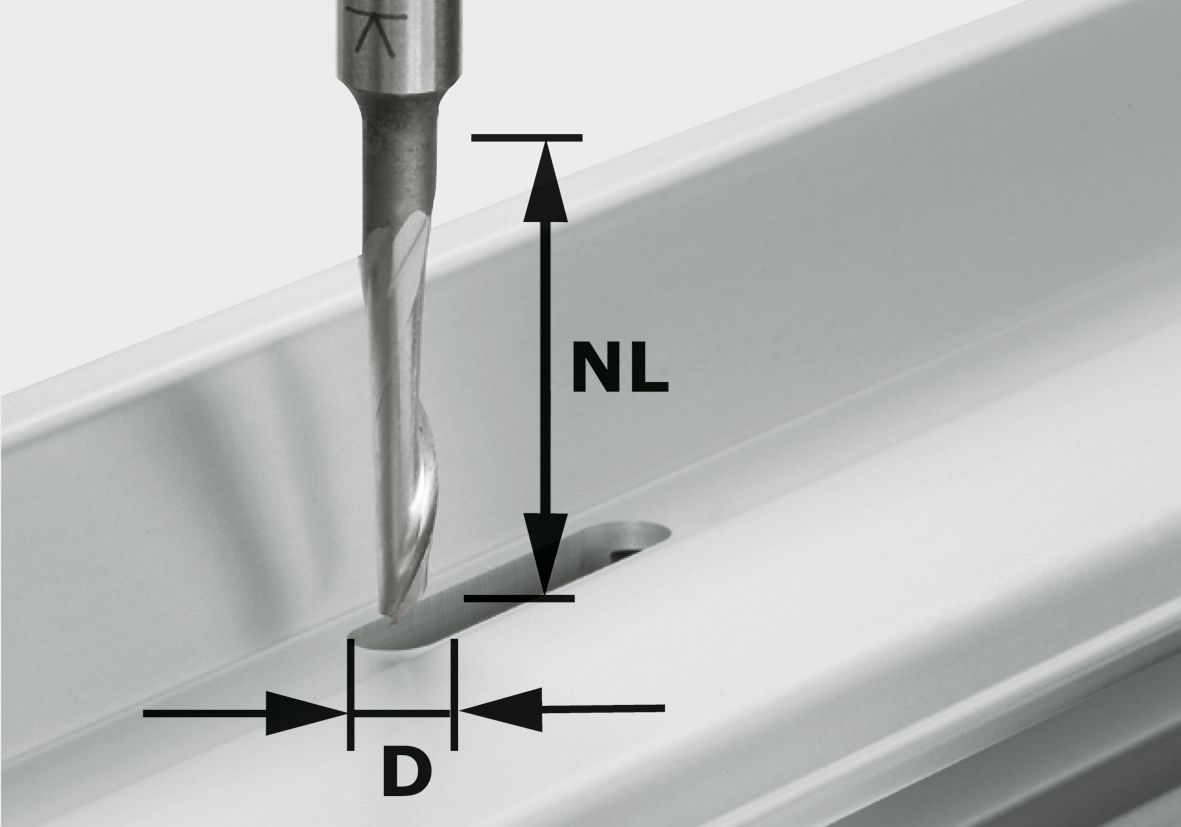 Aluminiumfräser HS S8 D5/NL23