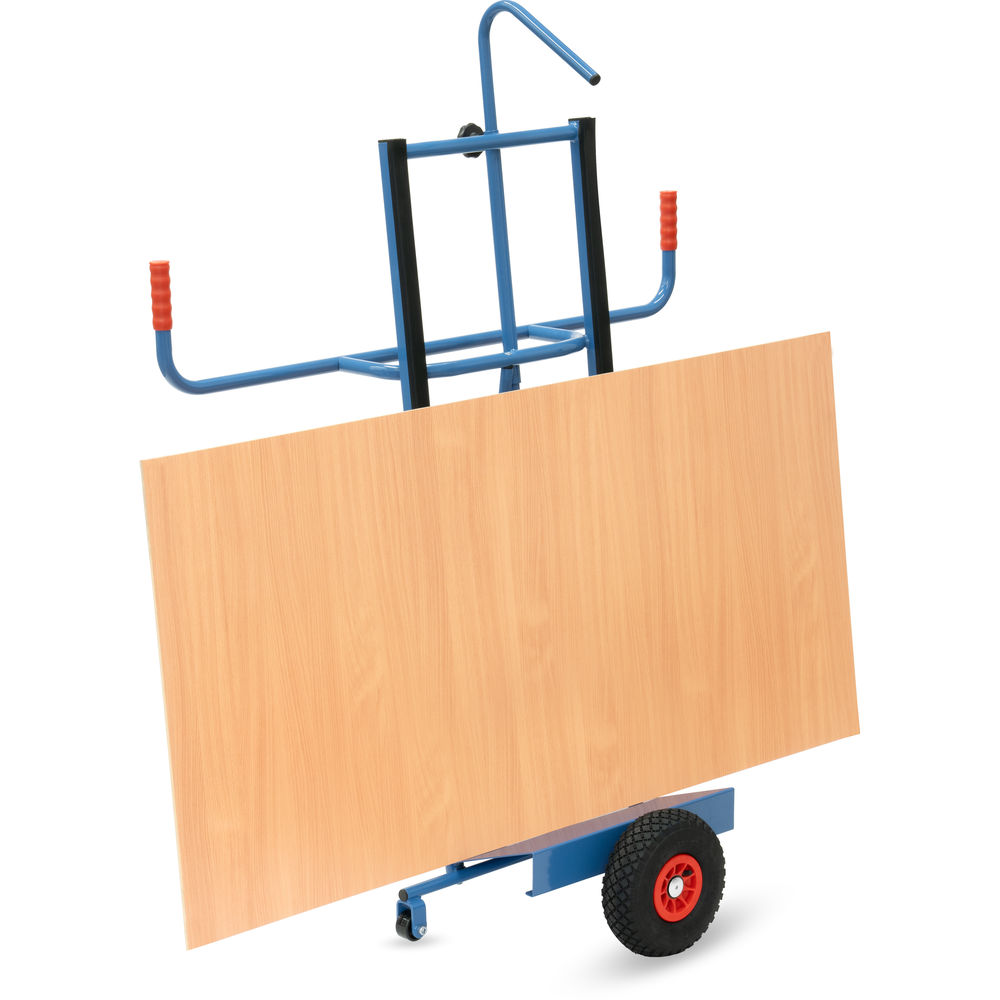 Fetra Plattenkarre 2076 Luftbereifung 350kg Stahl blau