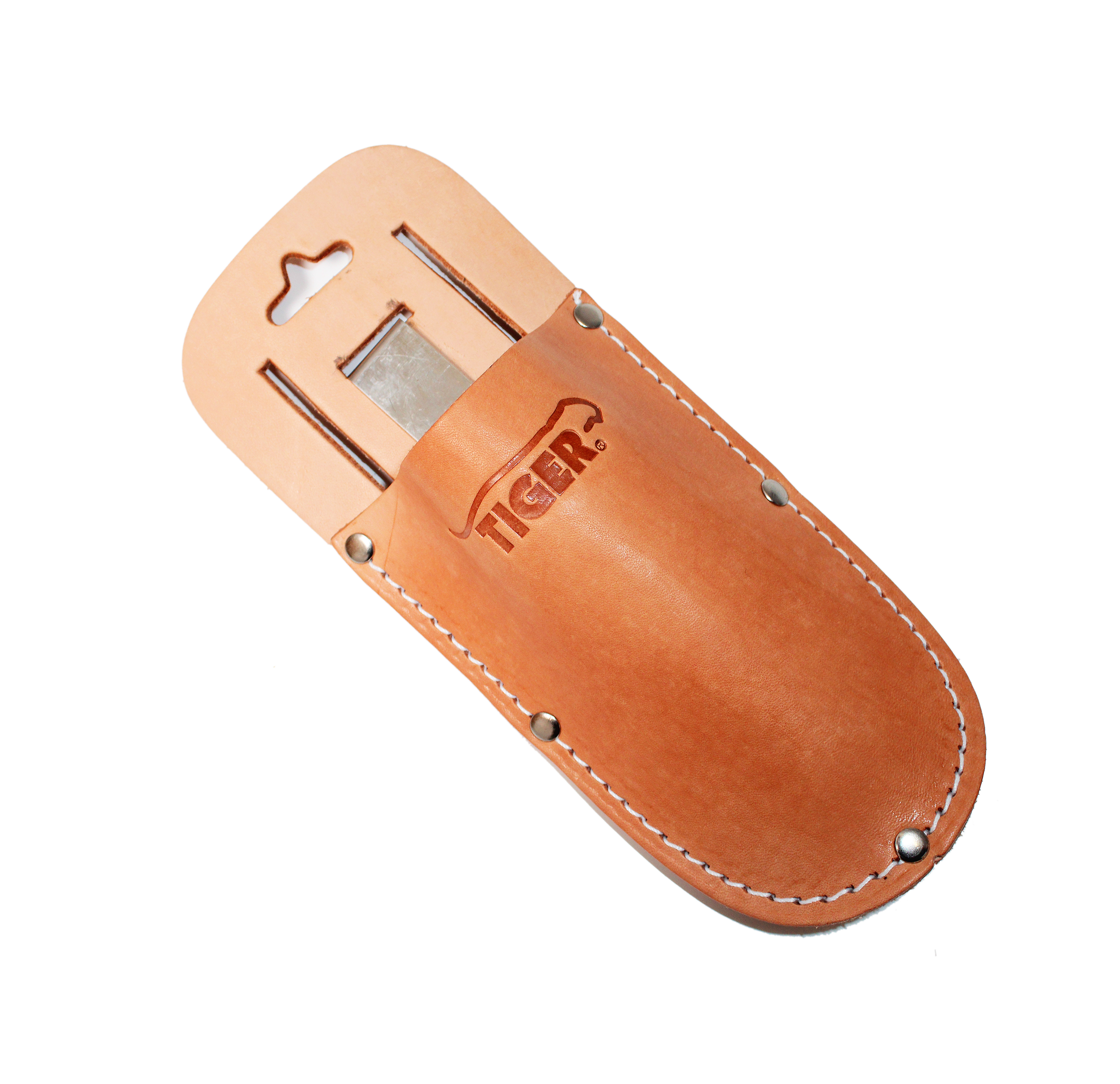 Tiger ARS Ledertasche SH-VZ f. VS-7/8/9Z+R m. Metallklammer + Gürtelschlaufe