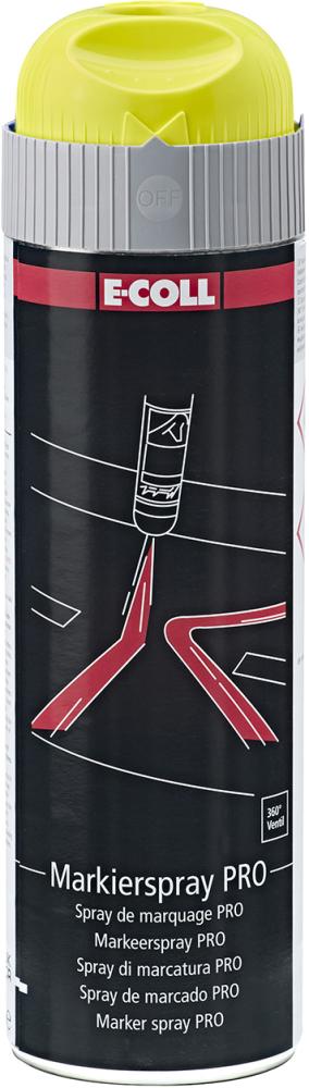 E-COLL PRO Markierspray 500ml gelb E-COLL