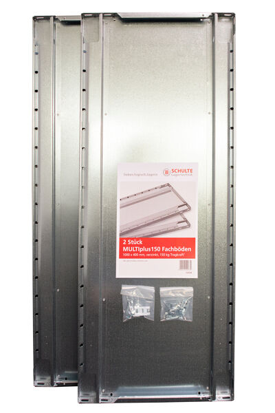 Schulte Grundregal MULTIplus150 Stecksystem 1000x400mm verzinkt 150kg Fachlast