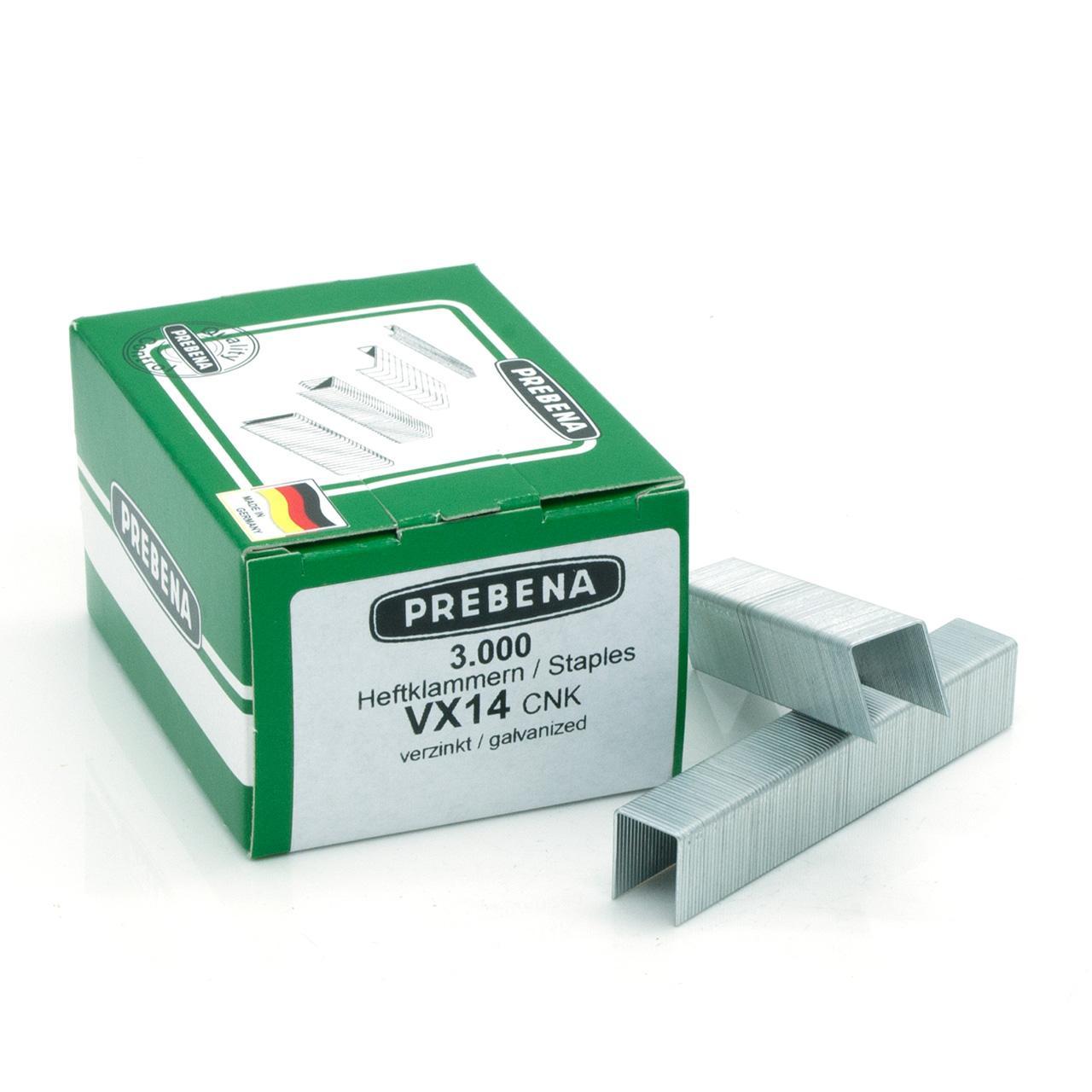 Prebena VX14CNK Heftklammern verzinkt 14mm 11,3mm 3000 Stück