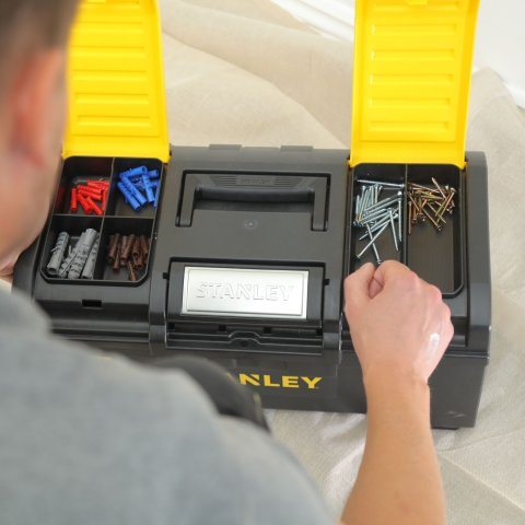 Stanley Werkzeugkiste Basic 19 Zoll 1-79-217 Schnellverschluss Organizer