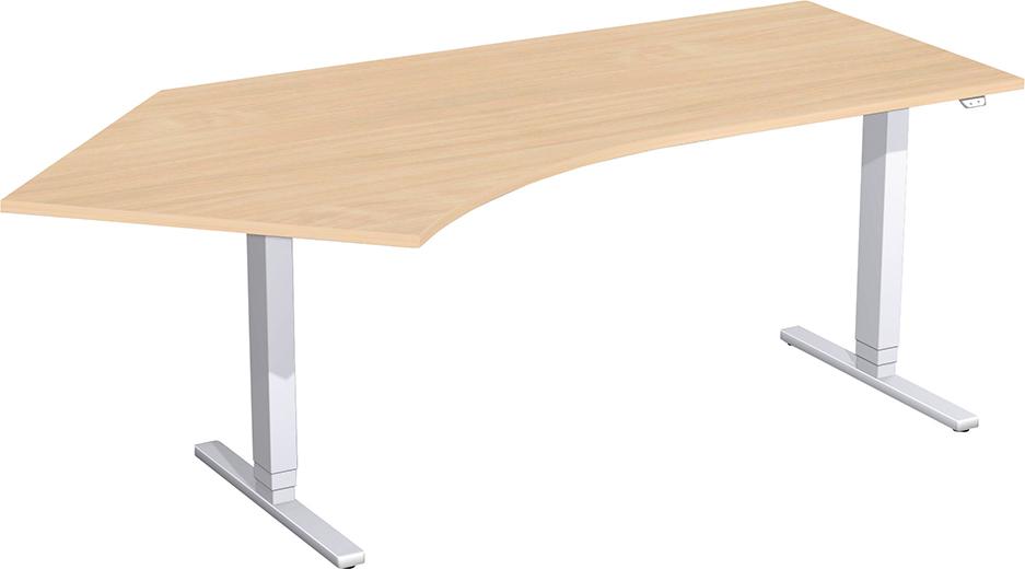 Geramöbel Hubtisch 135G Flex Buche links 2166x800/1130, 650-1250