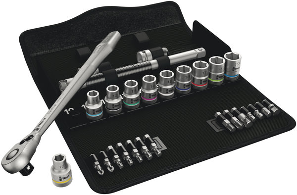 8100 SC 8 Zyklop Metal Ratchet Set with switch lever, 1/2&quot; drive, metric, 2