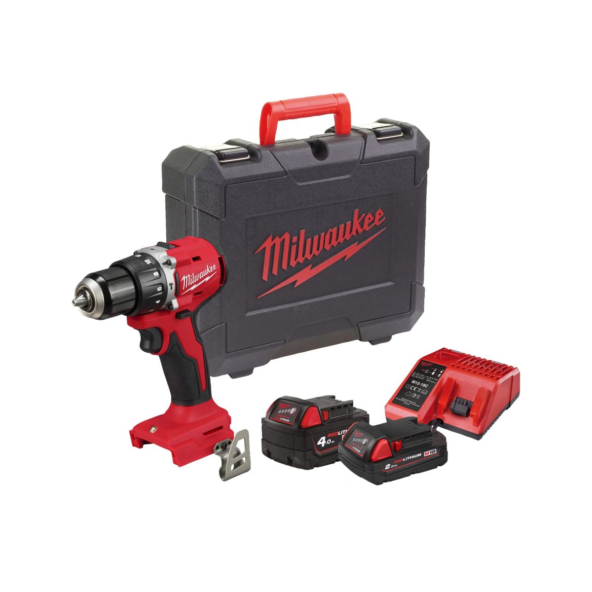 Milwaukee M18™ BLPDRC-422C Kompakter bürstenloser Akku-Schlagbohrschrauber 18V 60.5Nm