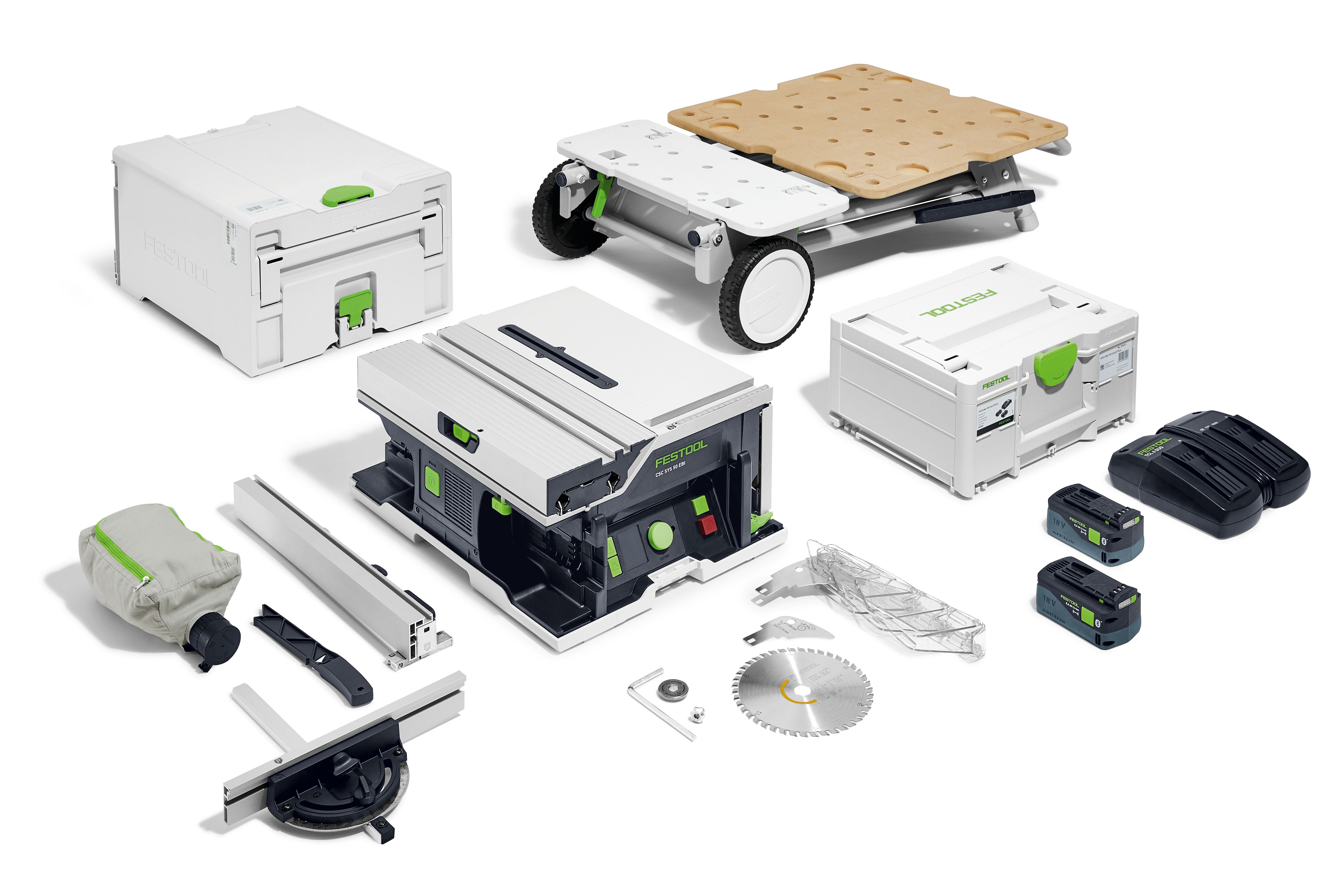 Akku-Tischkreissäge CSC SYS 50 EBI-Set, Computerausrüstung, Elektronik, Hardware, Adapter