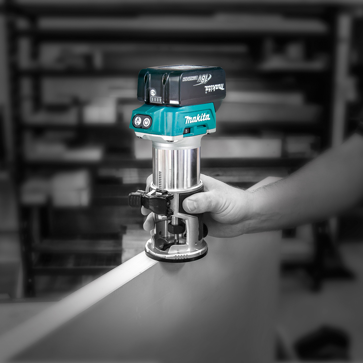 Makita DRT50ZJX2 Akku-Multifunktionsfräse 18V LXT Brushless mit MAKPAC