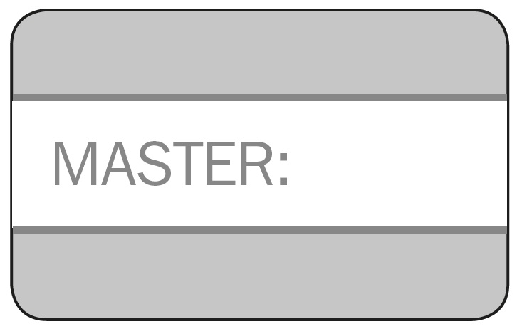 ISEO Masterkarten-Set ARGO, 3 Karten mit ISEO-Logo