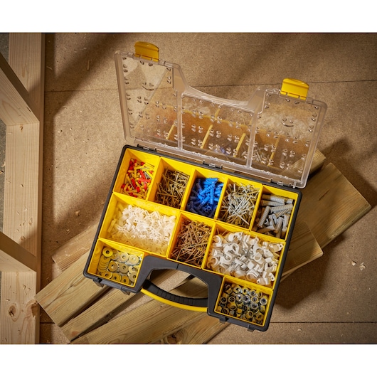 Stanley Deep Pro Professioneller Organizer mit 8 Fächern
