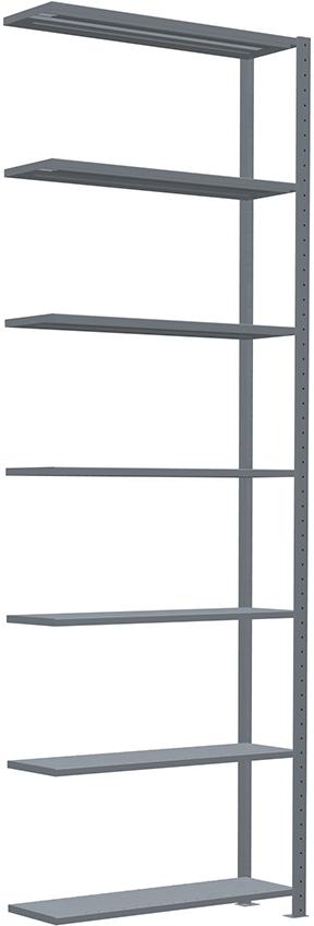 SCHULTE Lagertechnik Steckregal B1000xT300xH3000 mm Anbaufeld 7 Böden vzk Fachlast 330kg