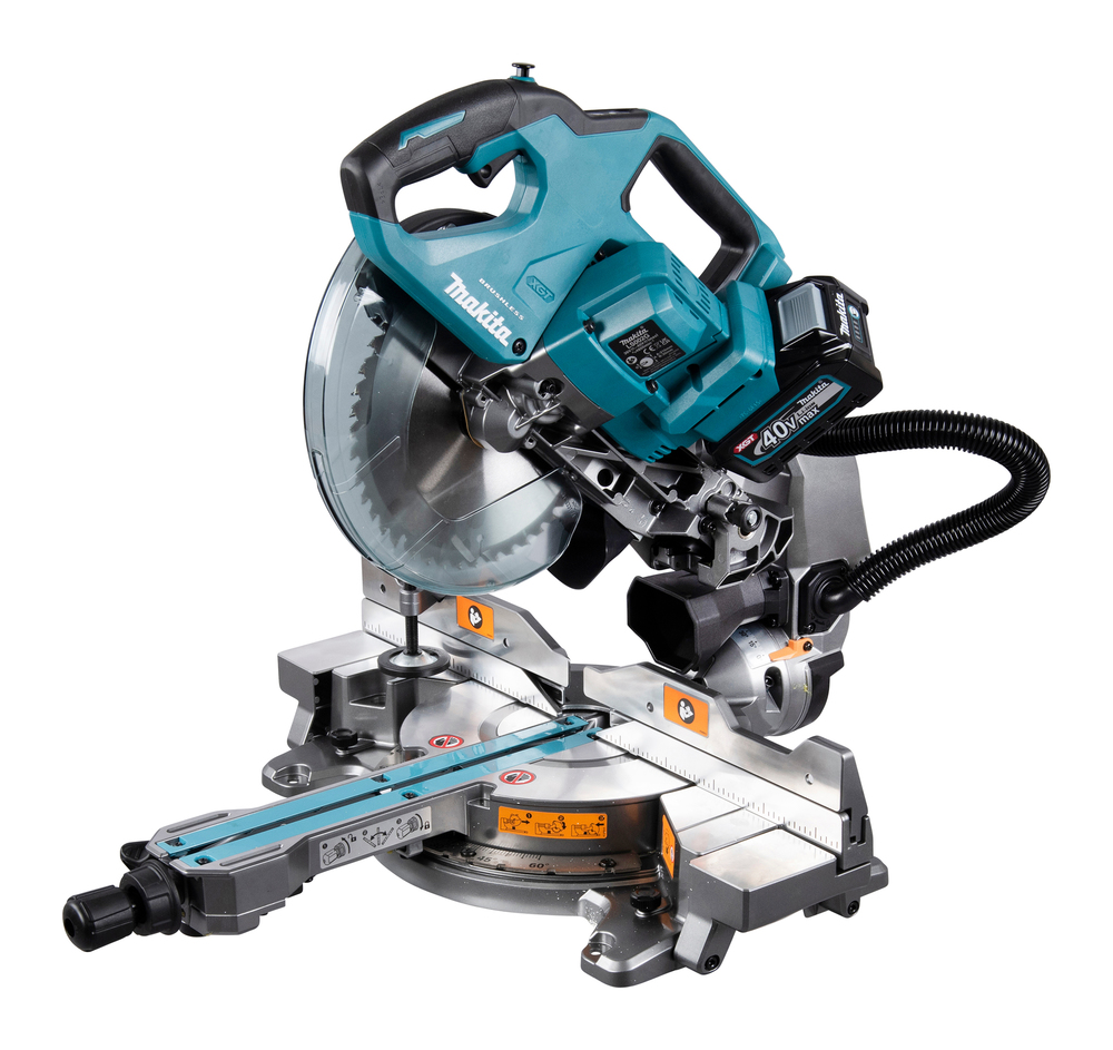 Makita Akku-Kapp- und Gehrungssäge LS002G 40V max. (ohne Akku, ohne Ladegerät) inkl. AWS Funk-Adapter