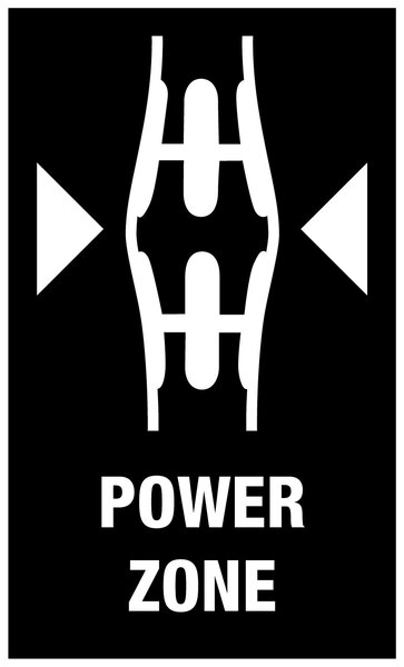 Kraftform Micro power zone, Schablone, Werbung, Plakat