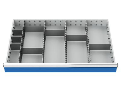 b+h Bedrunka+Hirth Schubladeneinteilung R 36-24 Metalleinteilung Fronthöhe 100/125mm