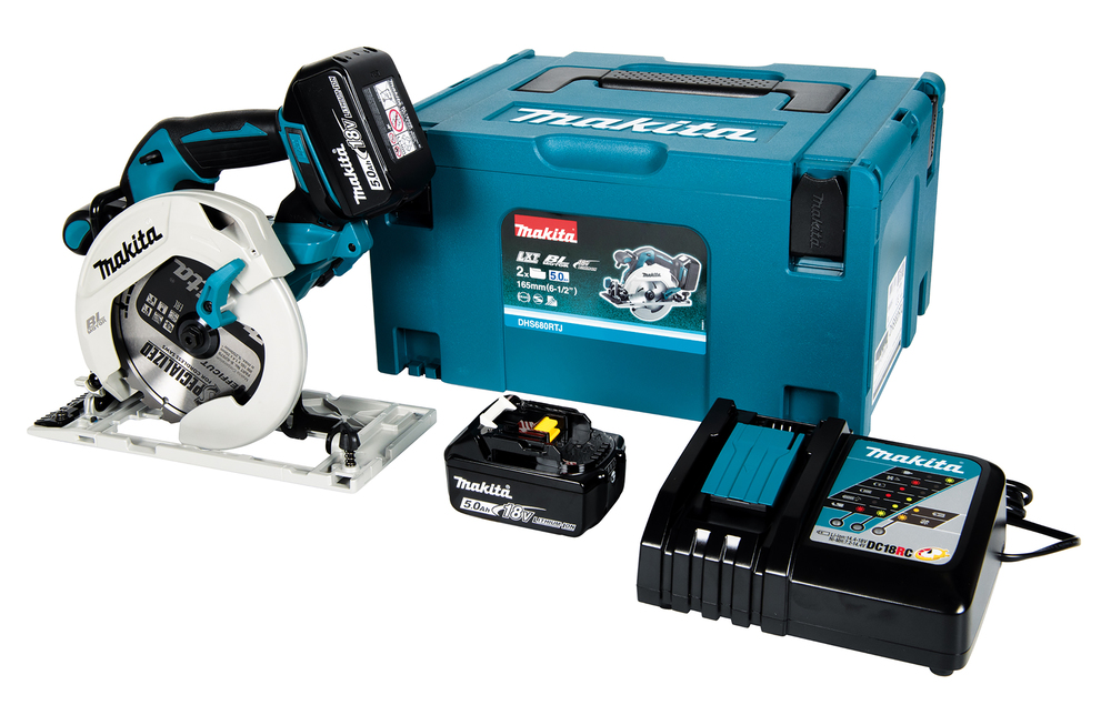 Makita Akku-Handkreissäge LXT® DHS680RTJ 18V 5000 min⁻¹ 165mm